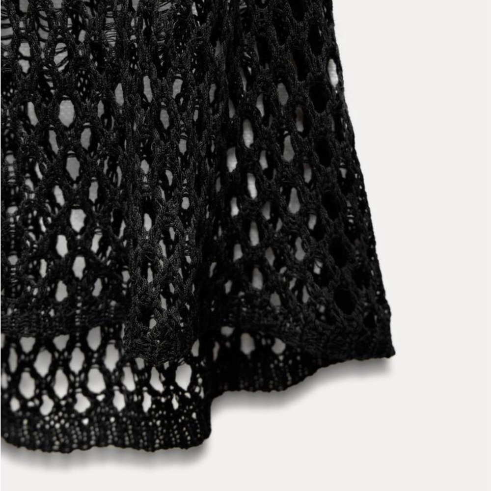 NWT Zara Woman BEADED MESH DRESS Size S Small - Picture 8 of 12